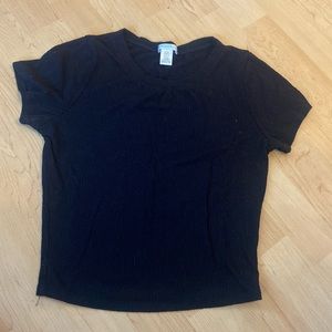 Bozzolo Large Black Crop Top